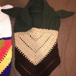 Yoda inspired hooded scarf